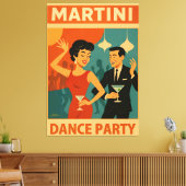 Toile Soirée Dansante Martini du Milieu du Siècle (Insitu(Salon))