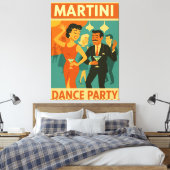 Toile Soirée Dansante Martini Milieu de Siècle (Insitu(Chambre))