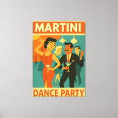 Toile Soirée Dansante Martini Milieu de Siècle (Recto)