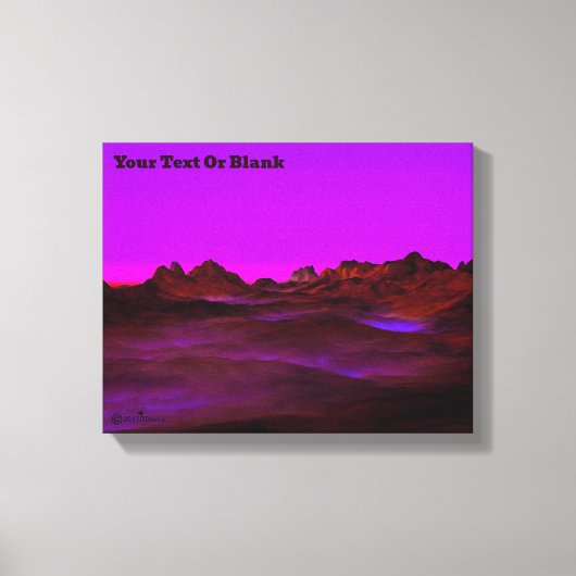 Toile Soirée Désert Calme (Recto)