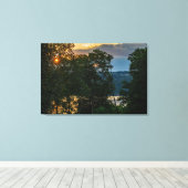 Toile Soirée d'été de la rivière Hudson (Insitu (Plancher de Bois))