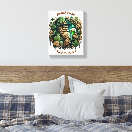 Toile Soirée enchantée de Ale A Leprechauns Toast 8x10 (Insitu(Chambre))