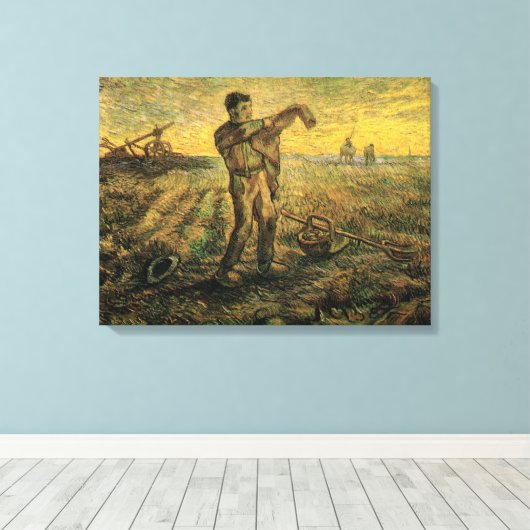 Toile Soirée - Fin de journée par Vincent van Gogh (Insitu (Plancher de Bois))