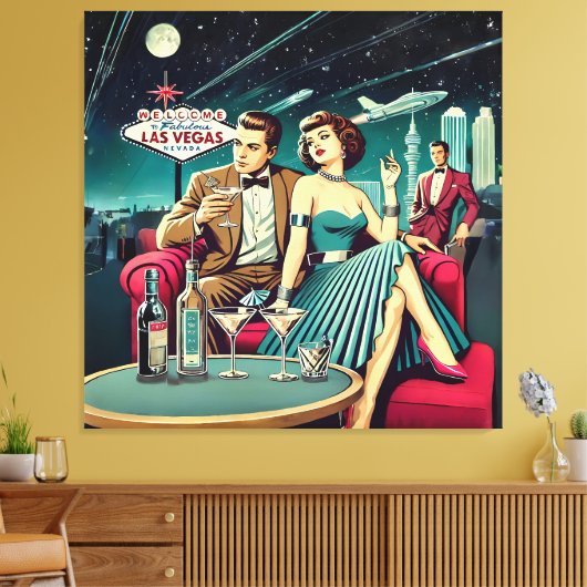 Toile Soirée Martini Las Vegas Age Spatial (Insitu(Salon))