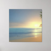 Toile Soirée paisible du coucher du soleil (Recto)