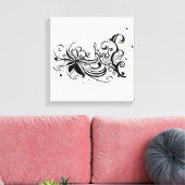 Toile SOIS GENTIL ! Citation calligraphie inspirante (Insitu(Salon))