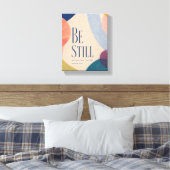 Toile SOIS TRANQUILLE | Psaume 46:10 Chrétien (Insitu(Chambre))