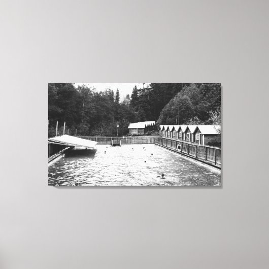 Toile Sol Duc Hot Springs, WA Swimming Pool Photographie (Recto)