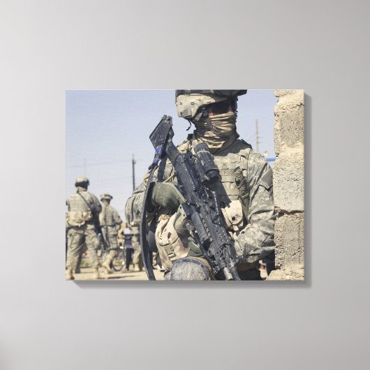 Toile Soldat armé d'un MK-48 (Recto)