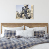 Toile Soldat armé d'un MK-48 (Insitu(Chambre))
