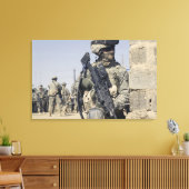 Toile Soldat armé d'un MK-48 (Insitu(Salon))