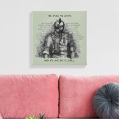 Toile Soldat Guerrier - Personnaliser de serment Couleur (Insitu(Salon))