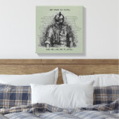 Toile Soldat Guerrier - Personnaliser de serment Couleur (Insitu(Chambre))