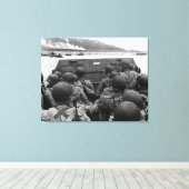 Toile Soldats Du Jour J Dans Un Bateau De Higgins (Insitu (Plancher de Bois))