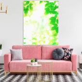 Toile Soleil à travers les feuilles, gros plan (Insitu(Salon))