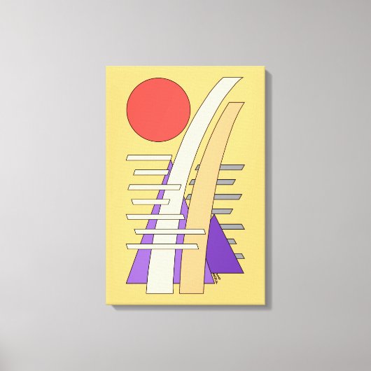 Toile Soleil abstrait, ombres, reflets et structures (Recto)