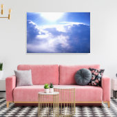 Toile Soleil brillant à travers les nuages (Insitu(Salon))