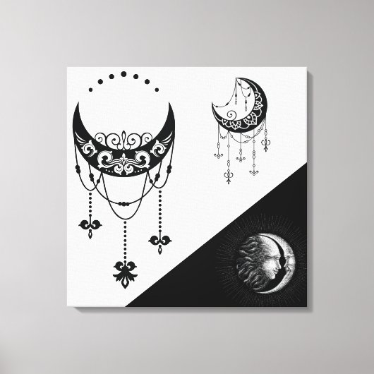 Toile Soleil céleste et lune (Recto)