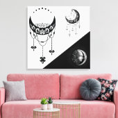 Toile Soleil céleste et lune (Insitu(Salon))