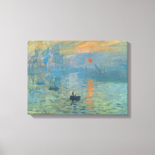 Toile Soleil de l'impression Claude Monet (Recto)