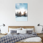 Toile Soleil derrière les épinettes (Insitu(Chambre))