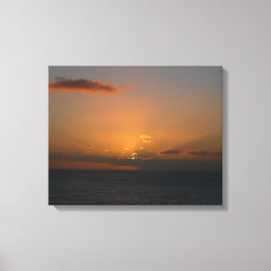 Toile Soleil derrière les nuages II