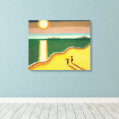 Toile Soleil du soir 2010 (Insitu (Plancher de Bois))