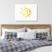 Toile soleil et lune (Insitu(Chambre))