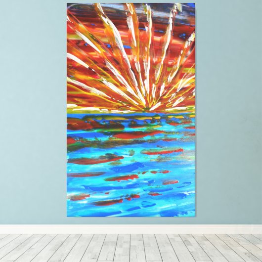 Toile Soleil impressionniste (Insitu (Plancher de Bois))