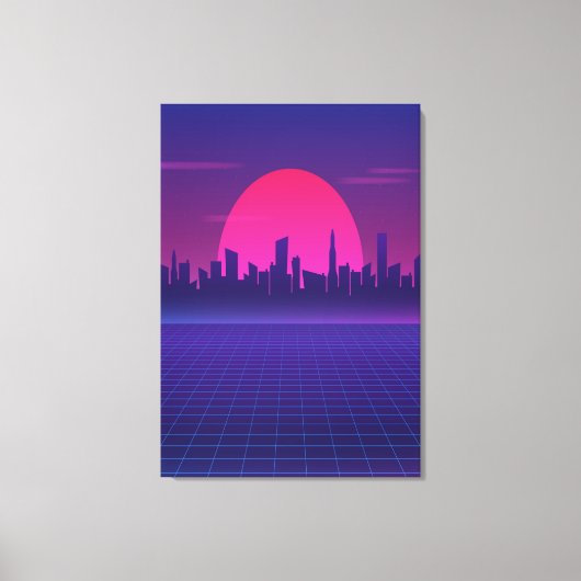 Toile Soleil rétro des années 80 (Recto)