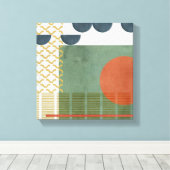 Toile Soleil Rouge III (Insitu (Plancher de Bois))