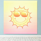 Toile Soleil souriant (Insitu (Plancher de Bois))