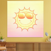 Toile Soleil souriant (Insitu(Salon))
