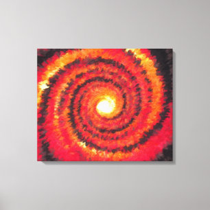 TOILE SOLEIL SPIRAL ÉTOUFFANT ART ABSTRAIT