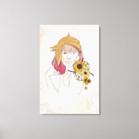 Toile Soleil sur My Shoulder Artsy Canvas Imprimer (Recto)