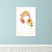 Toile Soleil sur My Shoulder Artsy Canvas Imprimer (Insitu (Plancher de Bois))