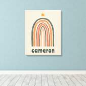 Toile Soleil sur un arc-en-ciel (Insitu (Plancher de Bois))