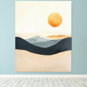 Toile Soleil Tranquille Sur Horizons Superposés (Insitu (Plancher de Bois))