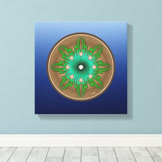 Toile Soleil vert (Insitu (Plancher de Bois))