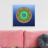 Toile Soleil vert (Insitu(Salon))