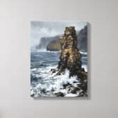 Toile Solitude des stacks des falaises de Moher (Recto)