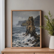 Solitude des stacks des falaises de Moher