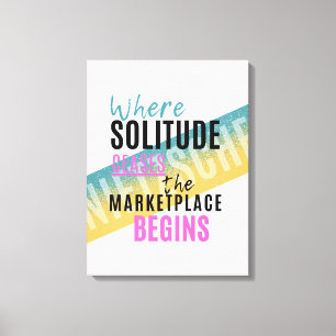 Toile Solitude et foule Introvert Nietzsche citation