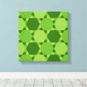 Toile Solomon Seal Star de David Illusion Optique (Insitu (Plancher de Bois))