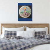 Toile Solstice Arbre de vie mMandala Canvas Prin (Insitu(Chambre))