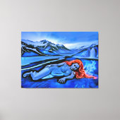 Toile "Sólvátra" - Flamme sous la glace (Recto)