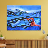 Toile "Sólvátra" - Flamme sous la glace (Insitu(Salon))