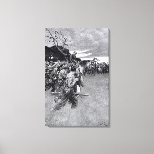 Toile Son armée a rompu ses pleurs et ses sanglots (Recto)