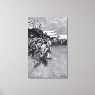 Toile Son armée a rompu ses pleurs et ses sanglots