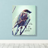 Toile Son oeil est sur le moineau (Insitu (Plancher de Bois))